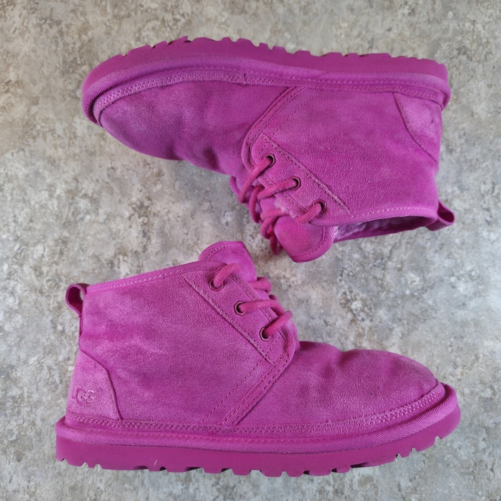 Ugg Neumel Chukka Boot Pink Sherpa Lined Women's Boots Pull On Size 8 - Picture 3 of 11
